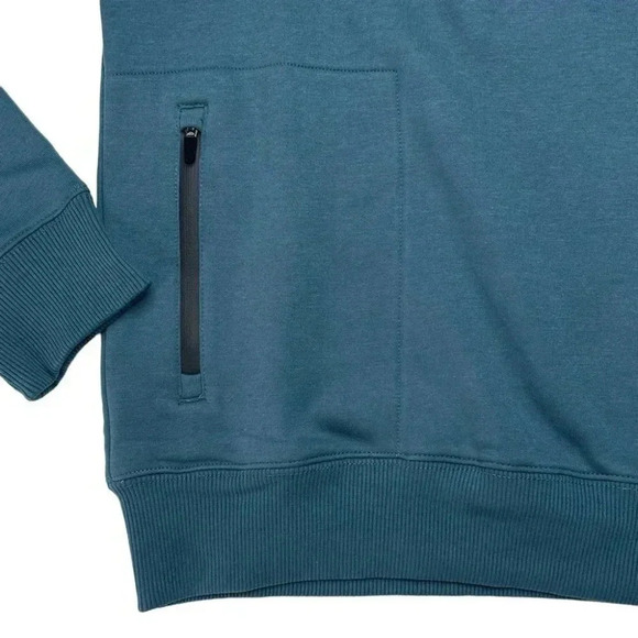 Natori Bagani Fleece Side Zip Classic Fit Crewneck Mens Sweatshirt Small - Picture 8 of 12